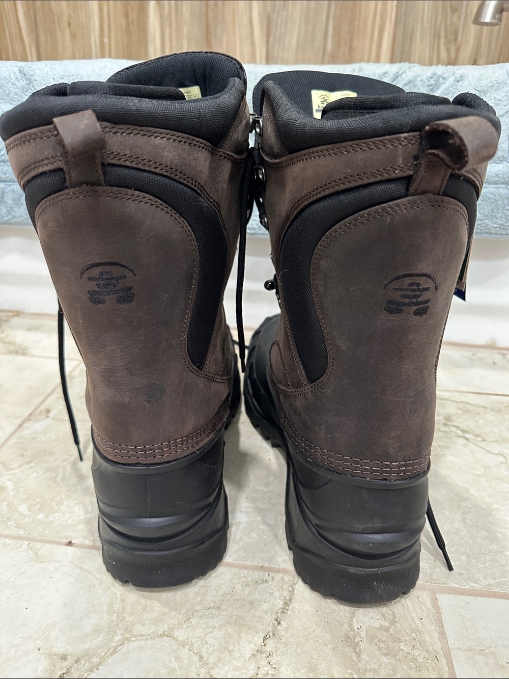 Kamik Men's Cody Dark Brown and Black Waterproof Winter Boots - Picture 8 of 9